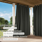 Gazebo Universal Replacement Privacy Curtain,10'×10' Gazebo Outdoor Waterproof Curtains, 4-Panels Sidewall Curtains with Double Zipper for Patio Canopy, Garden and Backyard (Curtain Only)