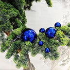 Gazing Ball Stainless Steel Gazing Globe Mirror Reflective Garden Sphere Floating Pond Balls Gazing Ball Shiny Home Outdoor Ornament (Blue, 6Pack)