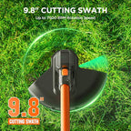 Litheli 20V Cordless String Trimmer & Edger + Leaf Blower Bundle with 2×2.0Ah Batteries & Charger, Lightweight Lawn Tools for Garden and Yard Cleaning