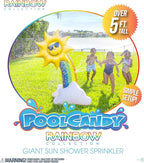 PoolCandy Inflatable Rainbow - Five Foot Tall Giant Sun Shower Sprinkler - Summer Fun All Ages.