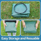 Reusable Leaf Bags, Tear-resistant & Reusable Lawn Bags, Yard Waste Bags, 72 Gal, 6 Pack