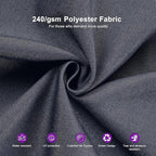PURPLE LEAF 12 FT Cantilever Patio Umbrella Outdoor Umbrella with 330lbs Base Large Square Windproof Offset Umbrella for Pool Deck Garden, Graphite Grey