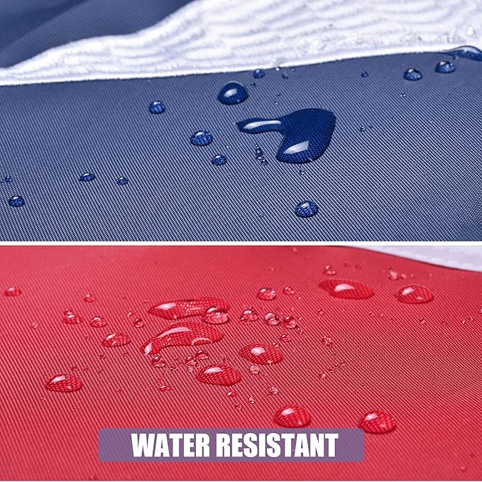 American Flag 3x5 Ft, US Deluxe Embroidered Heavy Duty Polyester Durable Outside Flags with Brass Grommets