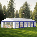 MFSTUDIO 20'x40' Party Tent, Outdoor Heavy Duty Party Tents with Removable Sidewalls, Large Canopy Tent Shelter for Outdoor Events Wedding Birthday, Blue