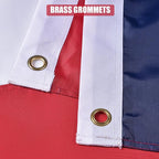 American Flag 10x15 Ft, US Deluxe Embroidered Heavy Duty Polyester Durable Outside Flags with Brass Grommets