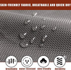 TegerDeger Anti-flip 12FT Hammock Large Hammock 450LB Capacity with Iron Spreader Bar & Nylon Rope for Outside, Patio, Garden, Backyard, Beach - Gray