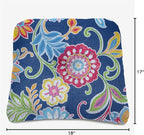 BrylaneHome Tufted Chair Cushion - 18" L x 17" W x 3" H - Patio & Outdoor - Patio & Outdoor - Water, Stain & Fade Resistant - Granada