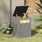 Package Delivery Box for Outside, with Delivery Sign 48 Gallon Storage with Lockable Secure, Large Resin Outdoor Package Drop Container