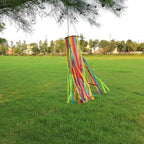 Satin Ribbon Windsock Streamer, Outdoor Decorations for Your Patio, Garden, Yard, Dock and Camper, 49-Inch, WS49-XZH