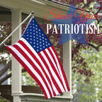 American Flag - Heavy-Duty US Flag - Embroidered Stars - Nylon USA Flag Built for Outdoors - Sewn Stripes - UV Protection - Brass Grommets (4x6 ft)