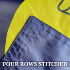 Double Sided Navy Flags 3x5 Outdoor- Heavy Duty 3Ply 240D Polyester Vivid Colors- Navy Flag Banner- Canvas Header with 2 Brass Grommets & 4 Rows Stitched