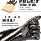 RAPICCA 932°F Heat Resistant BBQ Grill Gloves: Oil Resistant Waterproof for Smoking Grilling Cooking Barbecue Deep Frying Turkey Rotisserie Handling Hot Greasy Meat Stocking Stuffers - 17 in Size XL