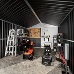 6x4.9 FT Outdoor Storage Shed - Metal Storage Shed for Garden Backyard Steel Outdoor Shed with Updated Frame Structure for Patio Lawn Metal Tool Shed