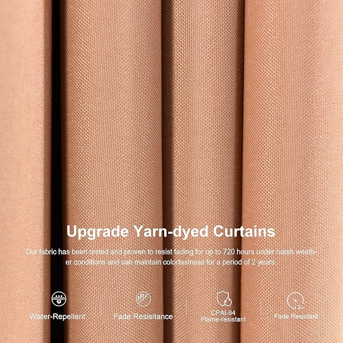 PURPLE LEAF 14' X 16' Outdoor Hardtop Gazebo Patio Wide Aluminum Frame Metal Double Roof with Heavy Duty Netting and Curtains for Permanent Hard Top Pavilion Screen Khaki