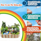Mini Fairy Garden Accessories 103 PCS Mini Resin Animals for Terrarium Decor Bulk Miniature Garden Accessories for Potted Landscape and Dollhouse Fairy Garden Kit for Outdoor Decor