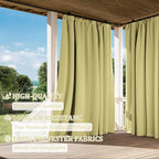 Gazebo Universal Replacement Privacy Curtain,10'×12' Gazebo Outdoor Waterproof Curtains, 4-Panels Sidewall Curtains with Double Zipper for Patio Canopy, Garden and Backyard (Curtain Only)
