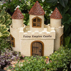 PRETMANNS Fairy Garden House – Large Fairy House for Outside – 9” High with Door That Opens – Sturdy Fairy Garden Building – Adorable Miniature Garden Accessories Supplies