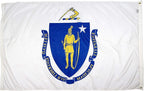 FlagSource Massachusetts Nylon State Flag, Made in the USA, 3x5'