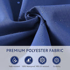 10' X 10' Cantilever Patio Umbrella Outdoor with Base Included Heavy Duty Double Top Windproof Square Offset Umbrellas with 360-degree Rotation for Pool Deck Backyard, Navy