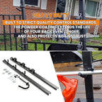 ECOTRIC 3 Place Weed Eater Rack Carrier Mount On Landscape Truck Trailer Enclosed Trimmer Rack Holder w/Lock Pair Steel Lockable