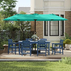 13FT Double Sided Patio Umbrella with LED Lighted