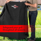 Heavy Duty Smoker Cover for Outdoor Griddle, 30 Inch – Waterproof, Weather Resistant, UV & Fade Resistant with Adjustable Straps – BBQ Cover for Flat Grill, Black