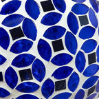 Sunnydaze 6-Inch Glass Mosaic Hanging Bird Feeder for Outdoors - Fly-Through Wild Bird Feeder - Lavender Mosaic