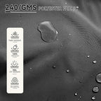 9' X 12' Cantilever Patio Umbrella 360°Rotation Rectangular Outdoor Large Offset Umbrellas Heavy Duty Windproof for Garden Deck Pool Backyard, Grey