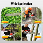 22 Inch Gas Chainsaw 52CC 2KW Petrol Chainsaws 2-Stroke Engine Chainsaw Chain Saw Set for Cutting Wood Outdoor Home Farm Us (Red-White)