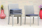 Amazonia Jefferson 11-Piece Patio Extendable Dining Table Set | Teak Finish & Light Grey Wicker Chairs with Cushion | Ideal for Outdoors and Indoors