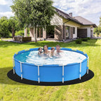 VINGLI 18 FT Round Pool Liner Pad for Above Ground Swimming Pools, Extra Thick Swimming Pool Liner, Prevent Punctures, Weed Barrier, Black