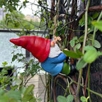 Hanging Gnome Garden Statue Decoration,Climbing Gnomes Statue Figurine Ornament for Indoor Outdoor Home Garden Decor