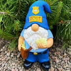 Mood Lab Garden Gnome - Funny Postman Gnome Figurine - 9.25 Inch Tall Lawn Statue - for Outdoor or House Decor
