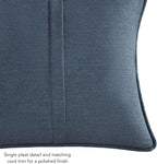 Greendale Home Fashions Sunbrella 20" Square Outdoor Throw Pillow with Removable Cover (Set of 2), Spectrum Denim 2 Count