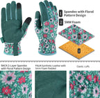 Gardening Gloves for Women and Men, Touchscreen Garden Gloves, Thorn Proof Puncture Resistant Work Gloves, Gardening Gifts for Women, Size Small
