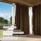 Gazebo Universal Replacement Privacy Curtain,10'×10' Gazebo Outdoor Waterproof Curtains, 4-Panels Sidewall Curtains with Double Zipper for Patio Canopy, Garden and Backyard (Curtain Only)