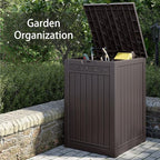 Package Delivery Box for Outside, 48 Gallon Storage with Lockable Secure, Large Double Wall Resin Outdoor Package Delivery Waterproof Deck