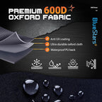 BlueStars 58 inch Grill Cover – Heavy‑Duty Waterproof 600D BBQ Cover for Outdoor Gas Grills, Compatible with Genesis, Weber, Char‑Broil & Nexgrill Models, UV & Rip‑Resistant, Black