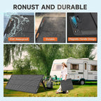 200W Portable Solar Panels,Foldable Solar Panel,IP68 Waterproof & Durable Up to 25% Efficiency N-Type Solar Cell ETFE Folding Solar Panel Kit,for Power Station Outdoor Camping RV Blackout