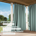 Gazebo Universal Replacement Privacy Curtain,10'×12' Gazebo Outdoor Waterproof Curtains, 4-Panels Sidewall Curtains with Double Zipper for Patio Canopy, Garden and Backyard (Curtain Only)