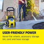 Kärcher Pressure Washer K1800PS, CETA Certified, 3 Spray Nozzles, Detergent Tank, for Cars, Driveways, Siding, Patios, 1.2 GPM