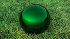Lulu Decor, Green Stainless Steel Gazing Mirror Ball Size 12 with Stand