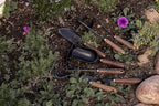 Barebones Dandelion Weeding Fork - Gardening Hand Tools - Japanese Hand Weeder, Weed Puller, and Weed Remover Tool (Walnut/Black)