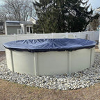 27’ ft. Round Pool Winter Cover for Above Ground Pools – 8-Year Warranty, Cold and UV Resistant, Weatherproof and Durable, Winch & Cable Included