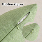 Kevin Textile Pack of 2 Outdoor Waterproof Pillow Covers Spring Decorative Farmhouse Throw Pillow Covers Checkered Couch Pillow Covers Spring for Patio Tent Bed Sofa Living Room 20x20 Inch Sage Green
