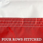 North Carolina State Flag 3x5 Double Sided- 3Ply 240D 4 Rows Stitched- North Carolina Republic Flag- UV Fade Resistant With Canvas Header & 2 Brass Grommets- Double Sided North Canrolina Sates Flags