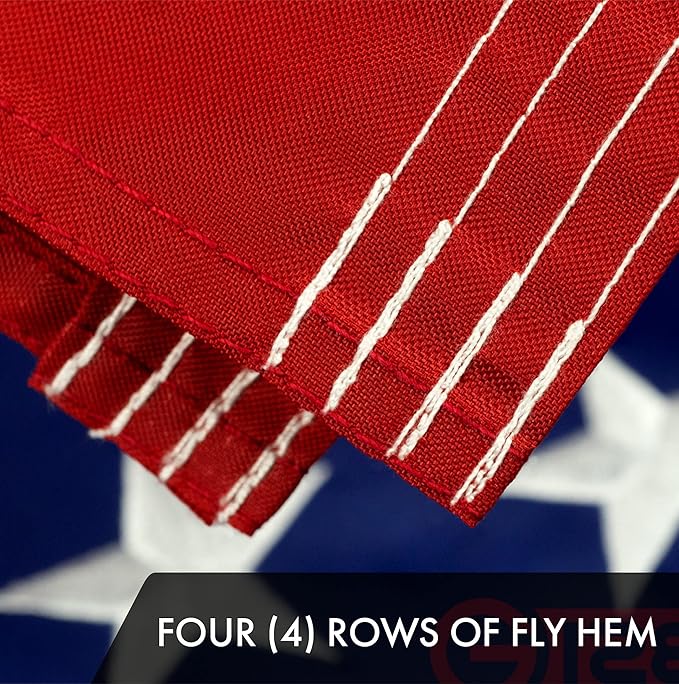 G128 Combo Pack: USA American Flag 3x5 Ft Embroidered Stars & South Carolina State Flag 3x5 Ft Embroidered