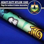 FLAGWIN Vermont Flag 3x5 FT - 3 Ply Double Sided Polyester Vermont State Flags with Brass Grommets - Vivid Color and Fade Proof State of Vermont Flag 3x5 Outdoor