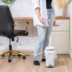 Trash Bags - Small Garbage Bags, Clear Trash Can Liners for Bathroom Bins, Bedroom, Office & Kitchen Waste, Multi-Purpose Household Wastebasket Cleaning Supplies - 1.2 Gallon, Pack of 3