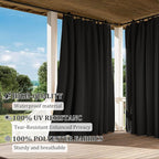 Gazebo Universal Replacement Privacy Curtain,12'×16' Gazebo Outdoor Waterproof Curtains, 4-Panels Sidewall Curtains with Double Zipper for Patio Canopy, Garden and Backyard (Curtain Only)